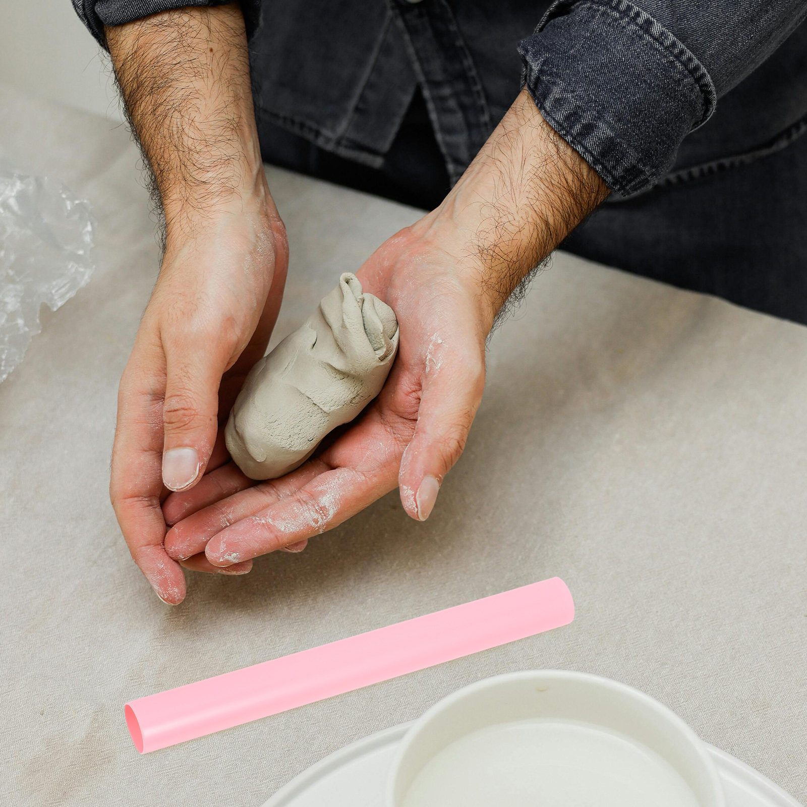Art Craft Youtube - Hollow Acrylic Rolling Pin Clay Roller