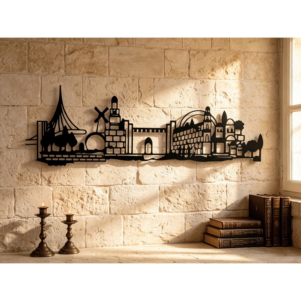 Art & Craft Supplies - CIFBUY Metal Wall Art Jerusalem Skyline