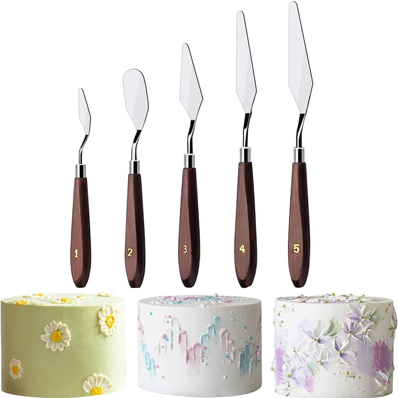Painting Knife Palette - 5Pcs Cake Cream Spatula Set Stainless