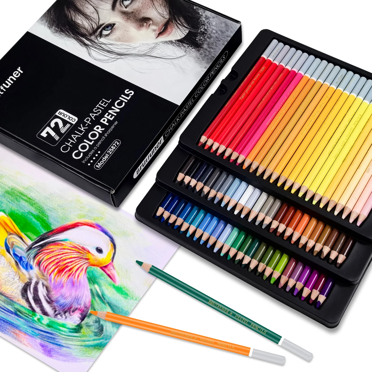 Chalk Pastel Set - Pro Chalk-Pastel Color Pencils,Set of 24/72