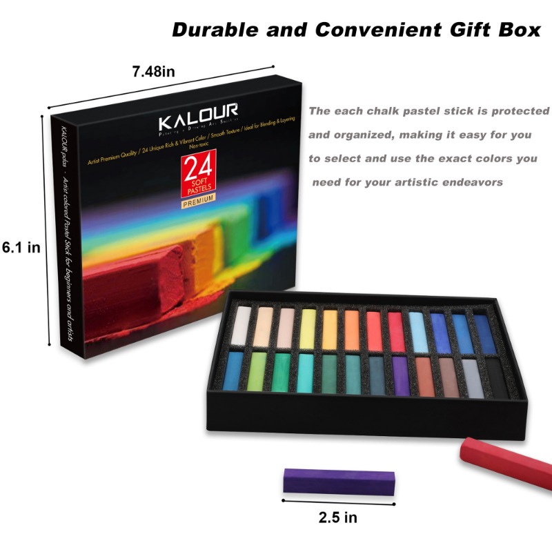 Chalk Pastel Set - 24Colors Set Soft Pastel Masters Colored