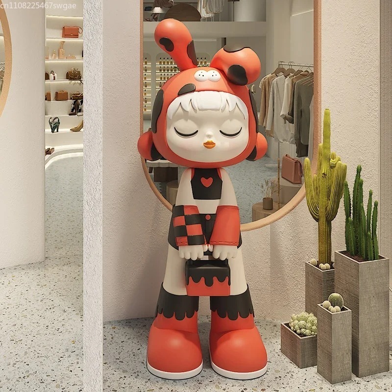 Art Cartoon Girl Statue Indoor - Art Craft Model review and price