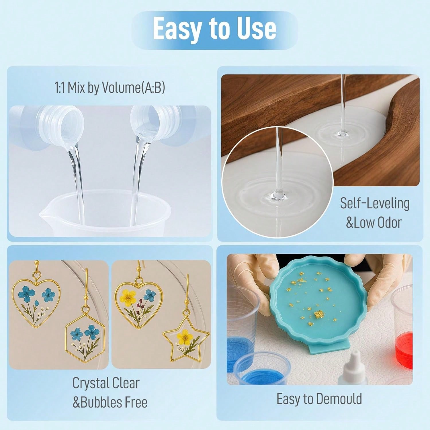 Crystal Clear Epoxy Resin 1:1  - Art Craft Model review and price