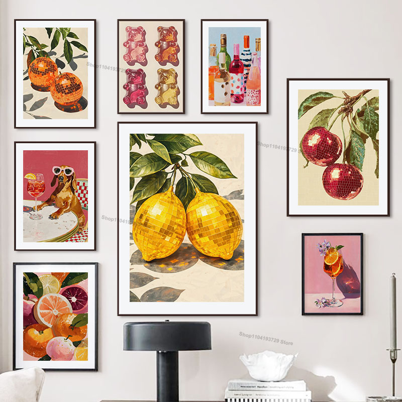 Retro Trendy Lemon Orange Dog  - Art Craft Kitchen review and price