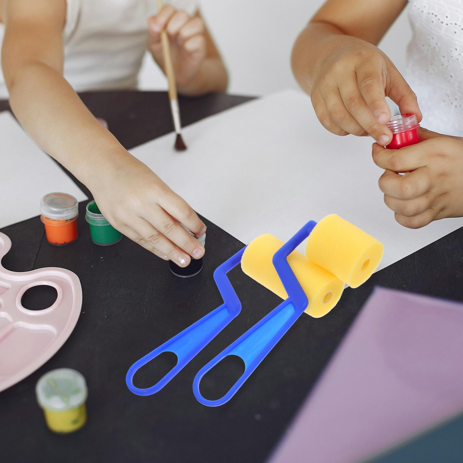 2Pcs Kids Painting Sponge Brus - Art And Craft With Paint review and price
