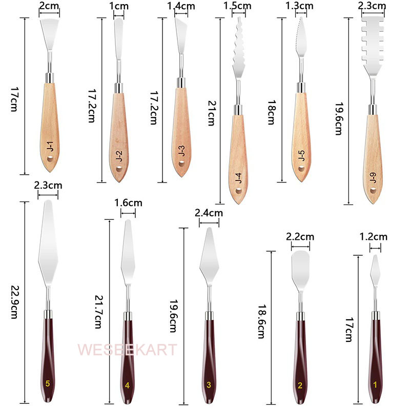 11Pcs Painting Knives Set Stai - Painting Knife Palette review and price