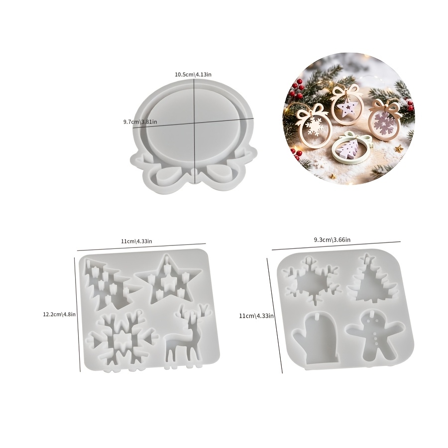 1/3 piece Christmas resin sili - Art Craft Model review and price
