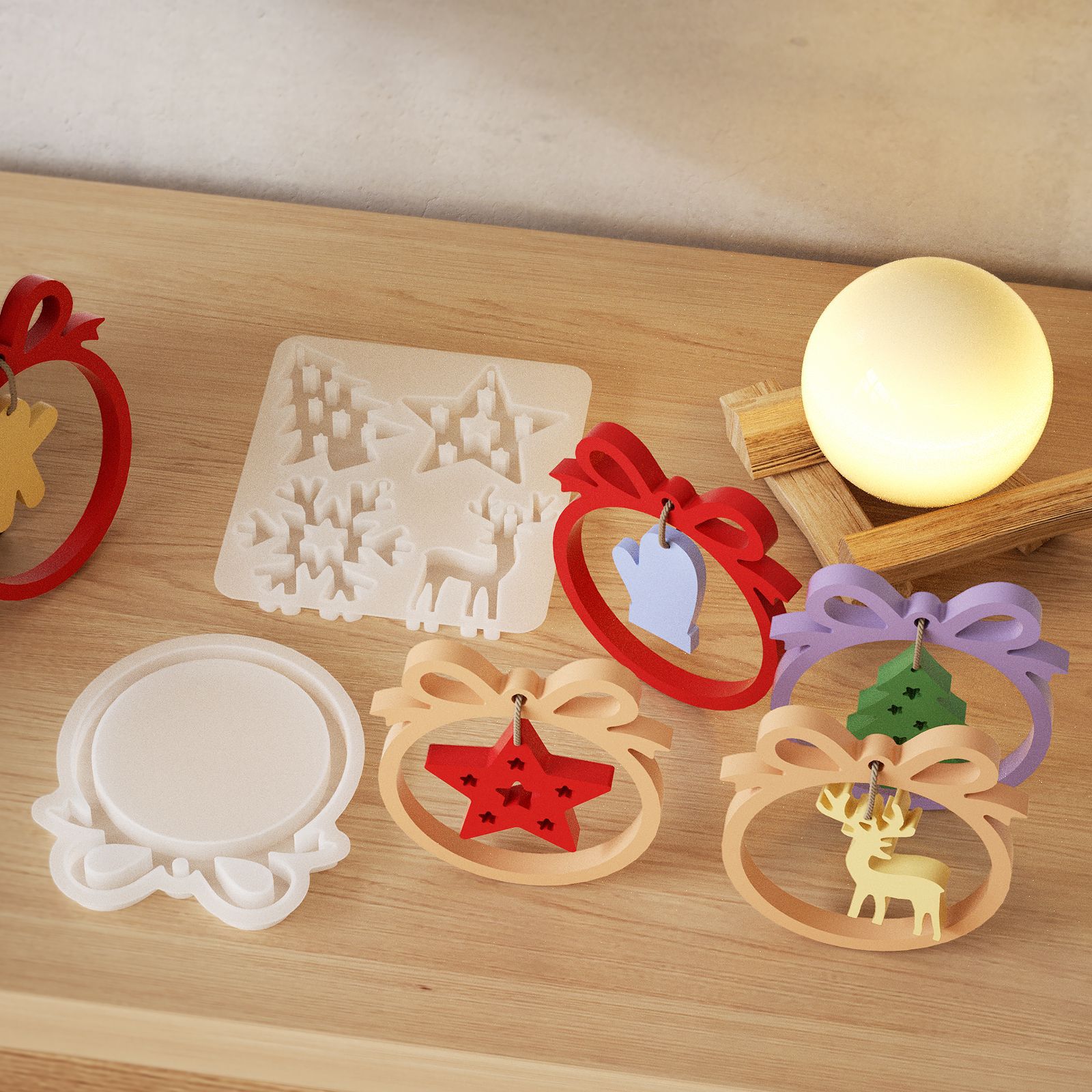 1/3 piece Christmas resin sili - Art Craft Model review and price