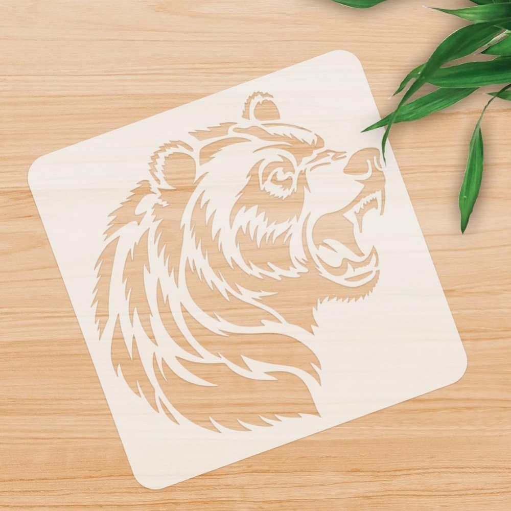 1 Piece Roaring Bear Head Anim - Art And Craft With Paint review and price