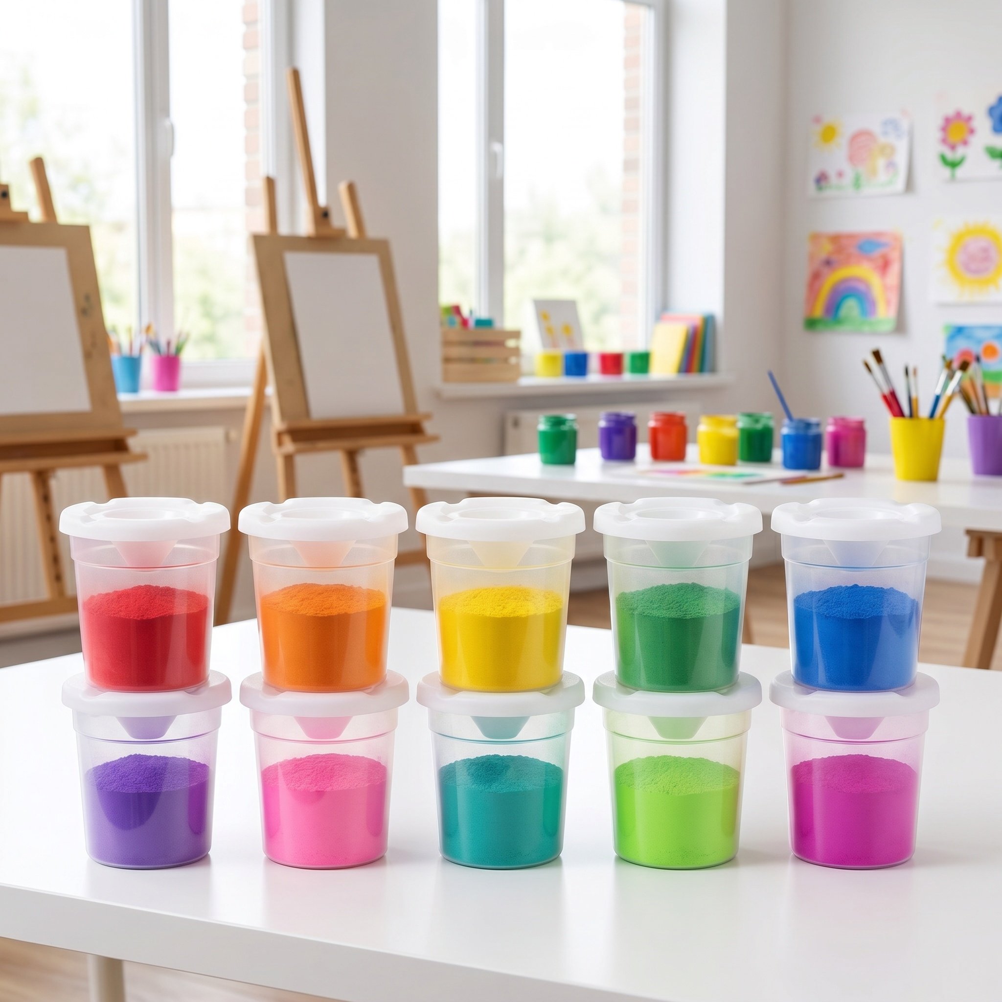 10Pcs Children Paint Cups Reus - Art And Craft With Paint review and price
