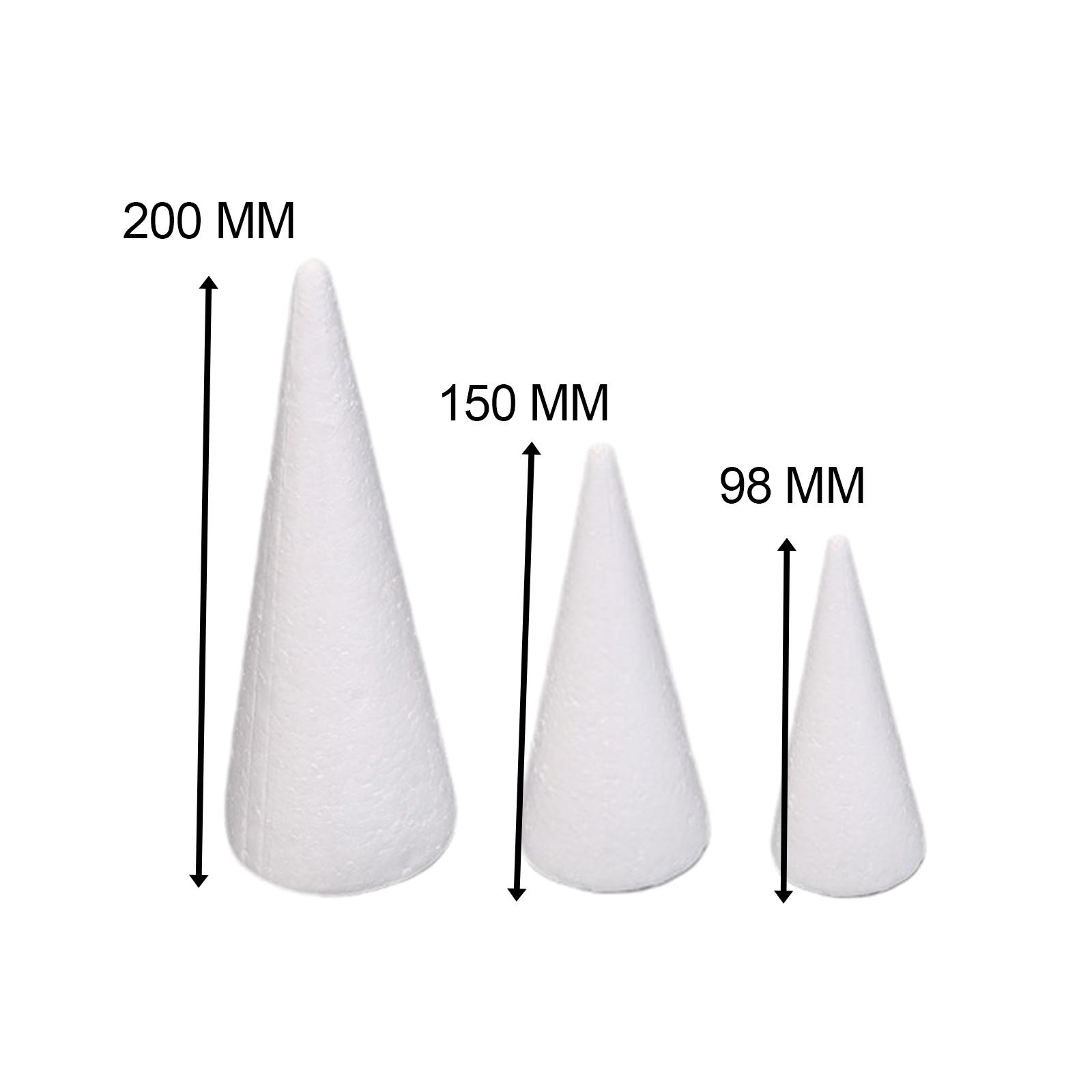 15Pcs Craft Foam Cones White P - Art Craft Christmas Tree review and price