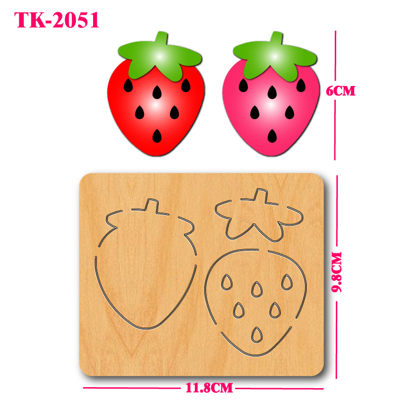 Strawberry wooden cutting mold - Art And Craft Exclusives review and price