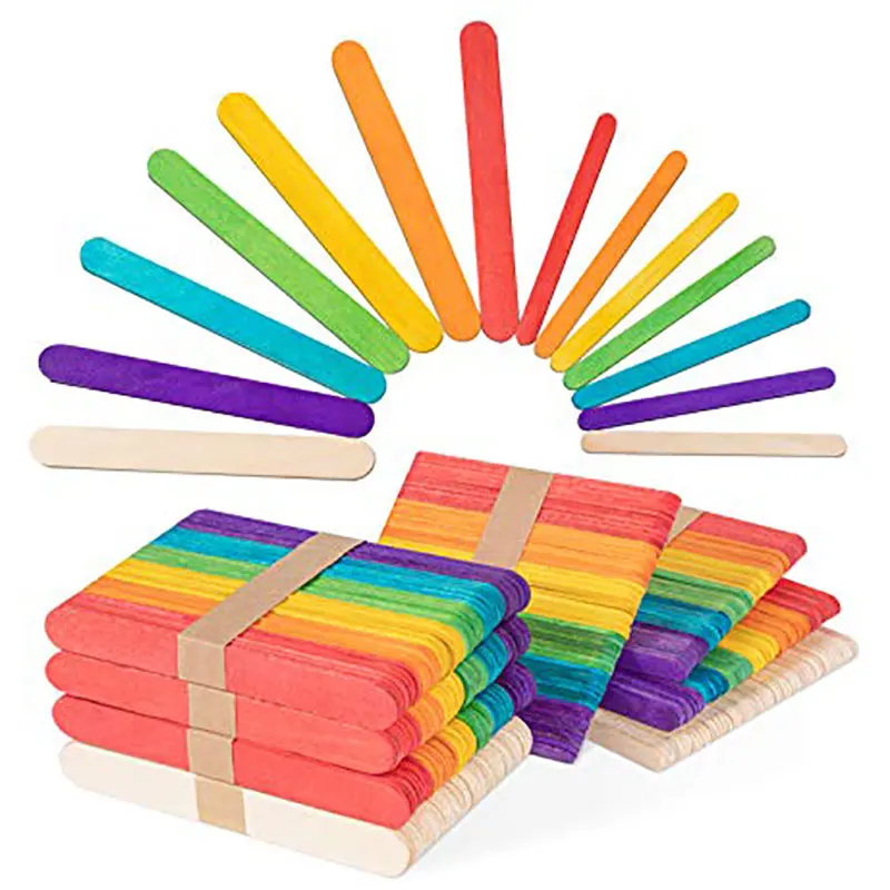 50Pcs Wooden Popsicle Sticks N - Art Craft With Ice Cream Stick review and price
