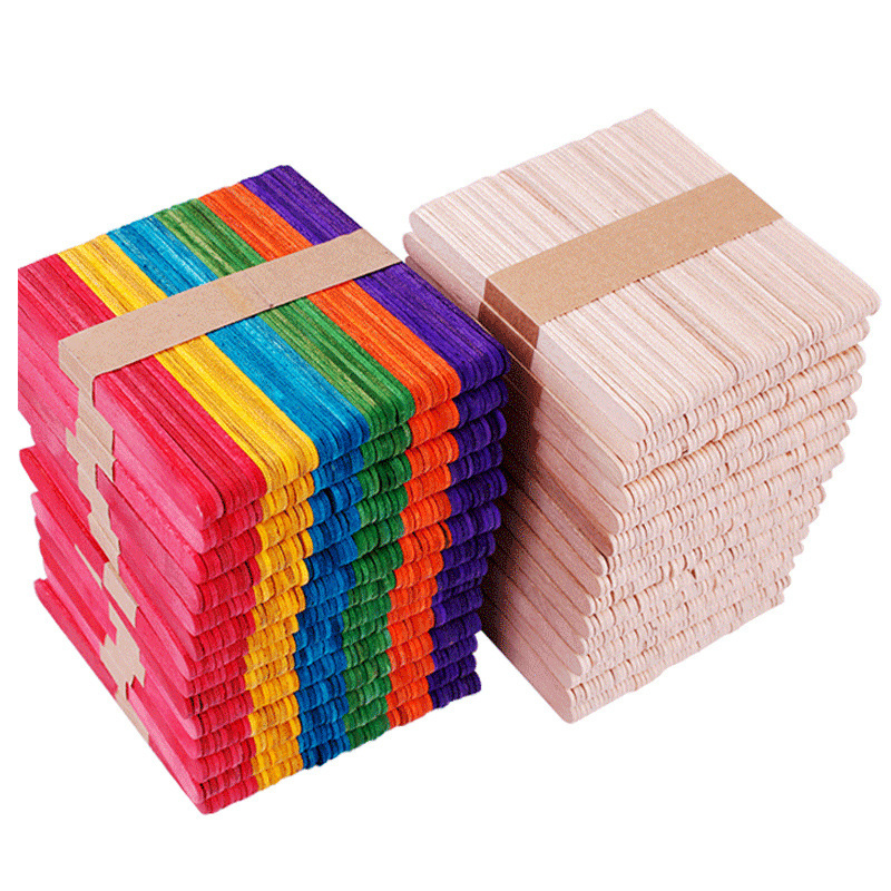 Popsicle Sticks 50Pcs Wooden C - Art Craft With Ice Cream Stick review and price