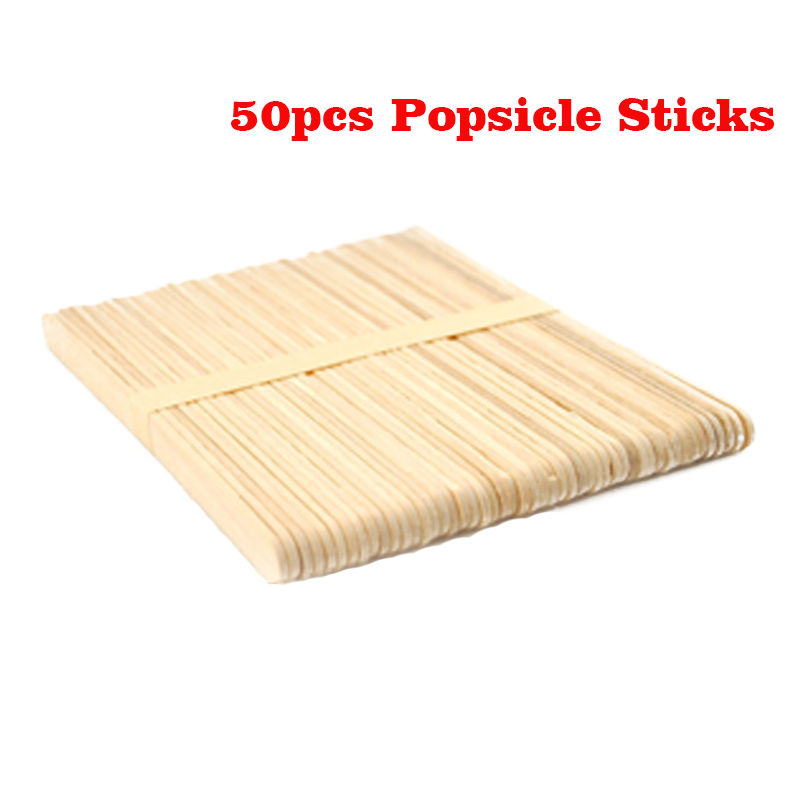 Popsicle Sticks 50Pcs Wooden C - Art Craft With Ice Cream Stick review and price