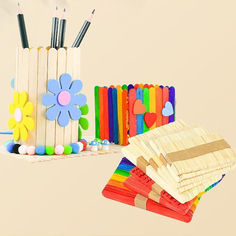 textureColorful Popsicle Stick - Art Craft With Ice Cream Stick review and price