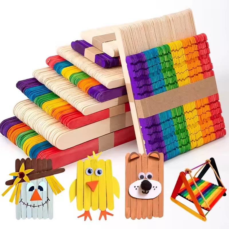 textureColorful Popsicle Stick - Art Craft With Ice Cream Stick review and price