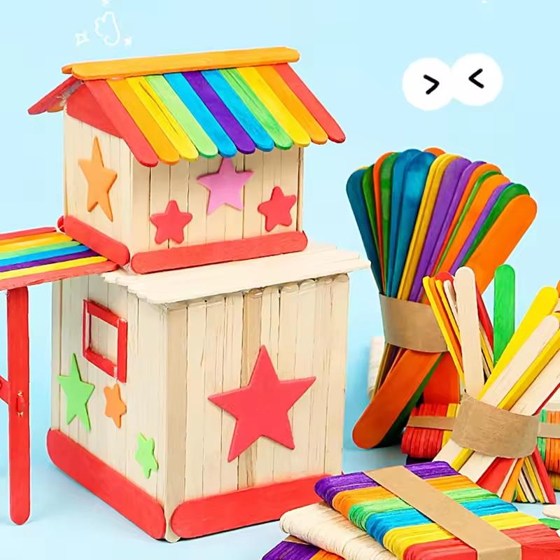 textureColorful Popsicle Stick - Art Craft With Ice Cream Stick review and price