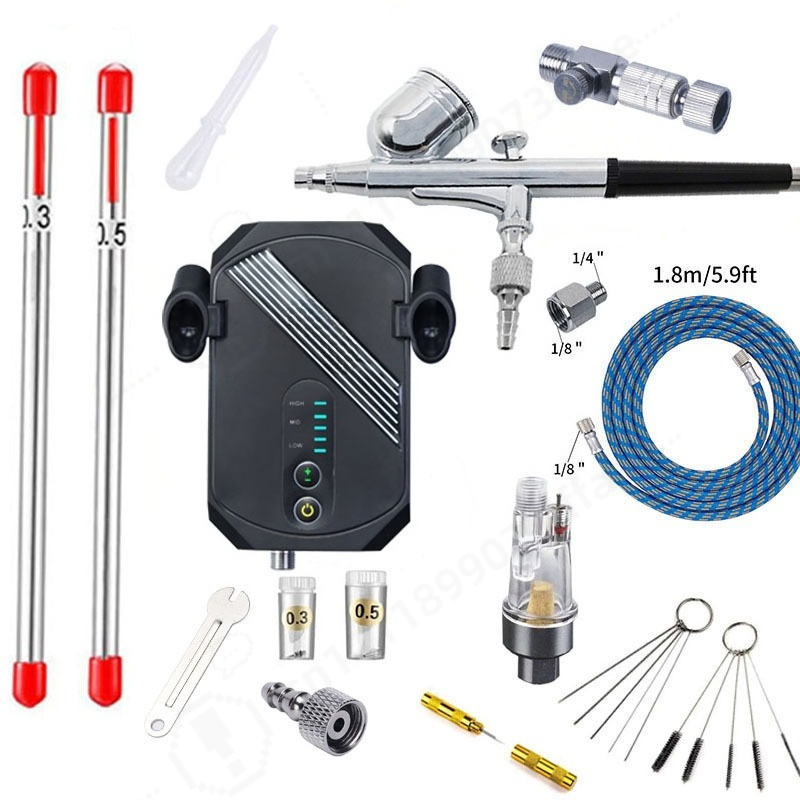 Mini Airbrush Compressor Kit,  - Art And Craft With Paint review and price