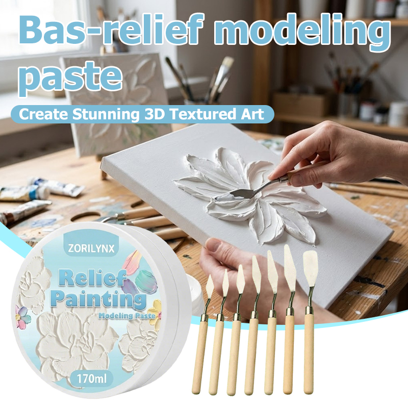 Relief Painting Modeling Paste - Painting Knife Palette review and price