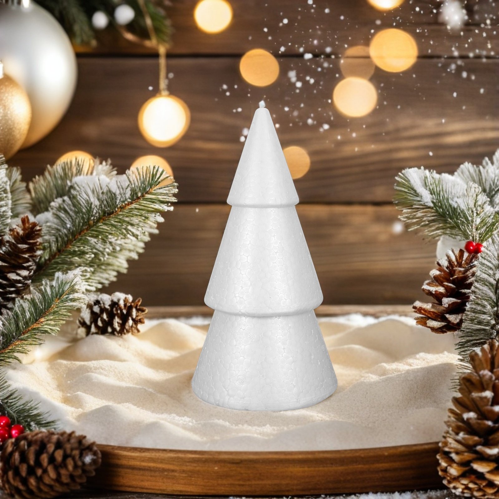 6Pcs Christmas Tree Foam Cones - Art Craft Christmas Tree review and price