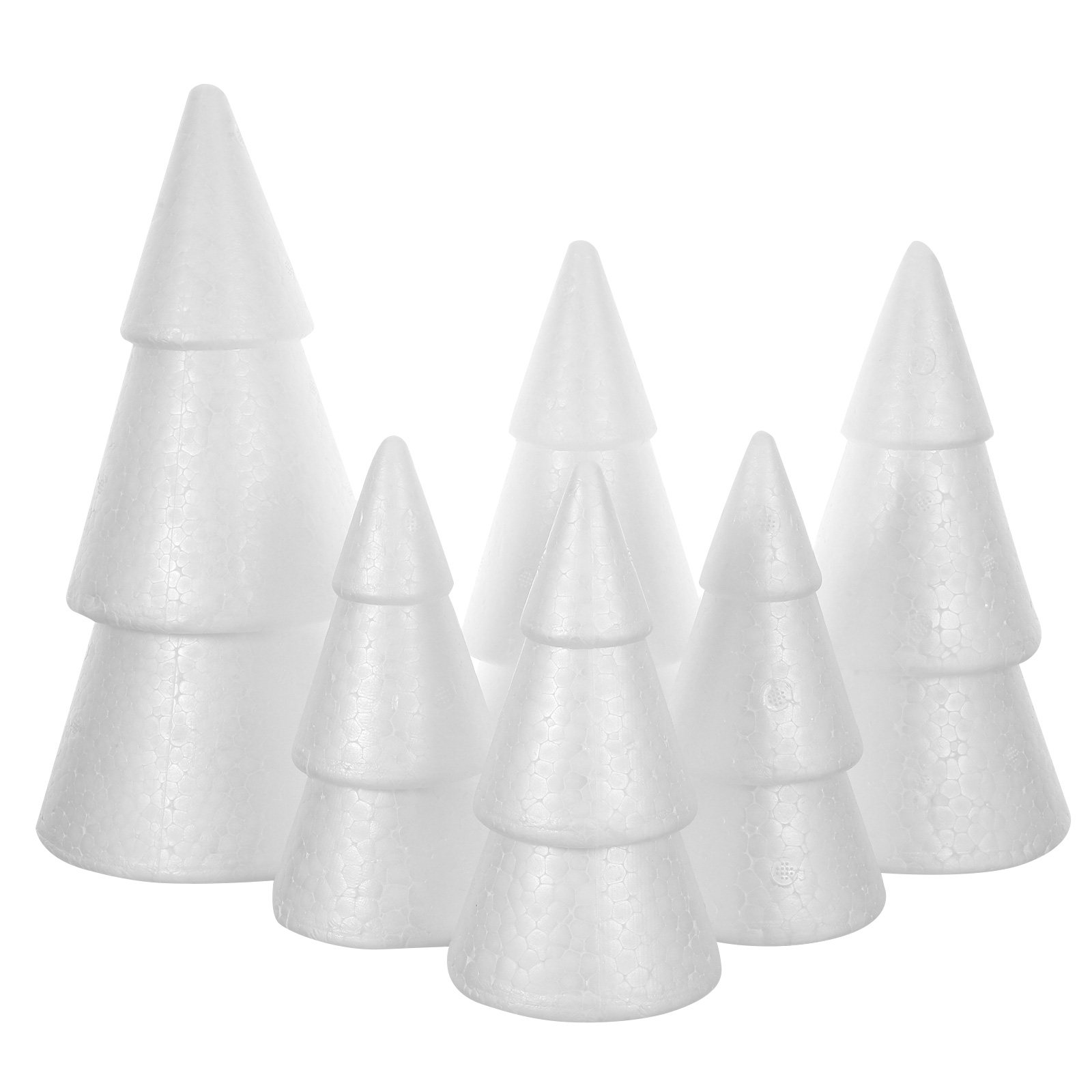 6Pcs Christmas Tree Foam Cones - Art Craft Christmas Tree review and price