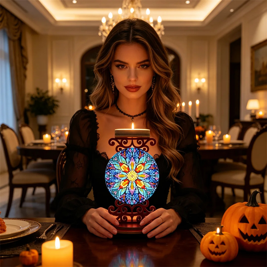Flower candle holder Halloween - Art Craft Halloween review and price
