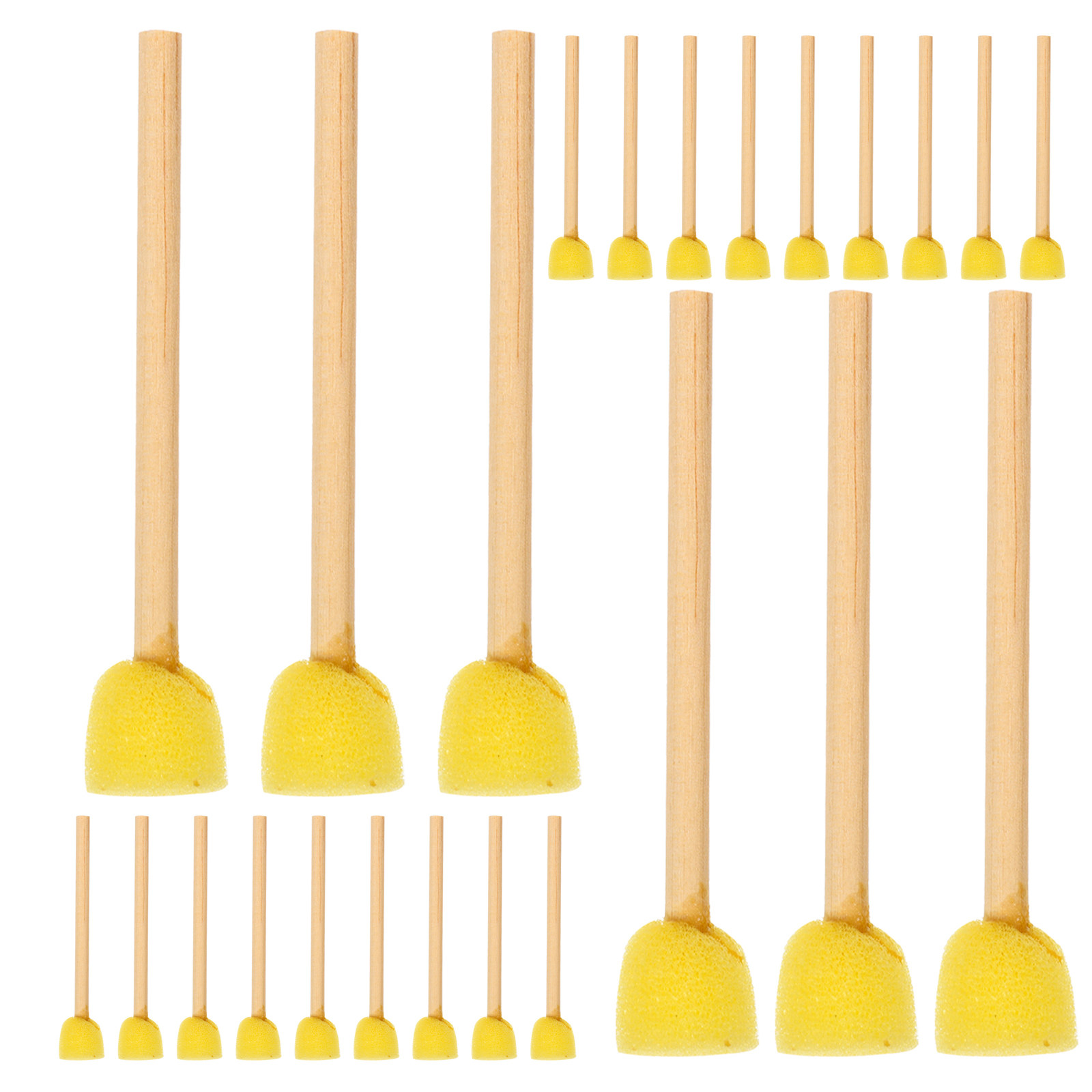 40Pcs Round Sponge Paint Brush - Art And Craft With Paint review and price