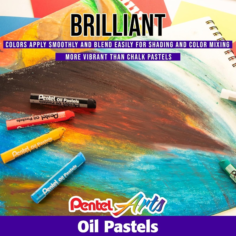 Pentel Arts Oil Pastel Set 6/1 - Chalk Pastel Set review and price