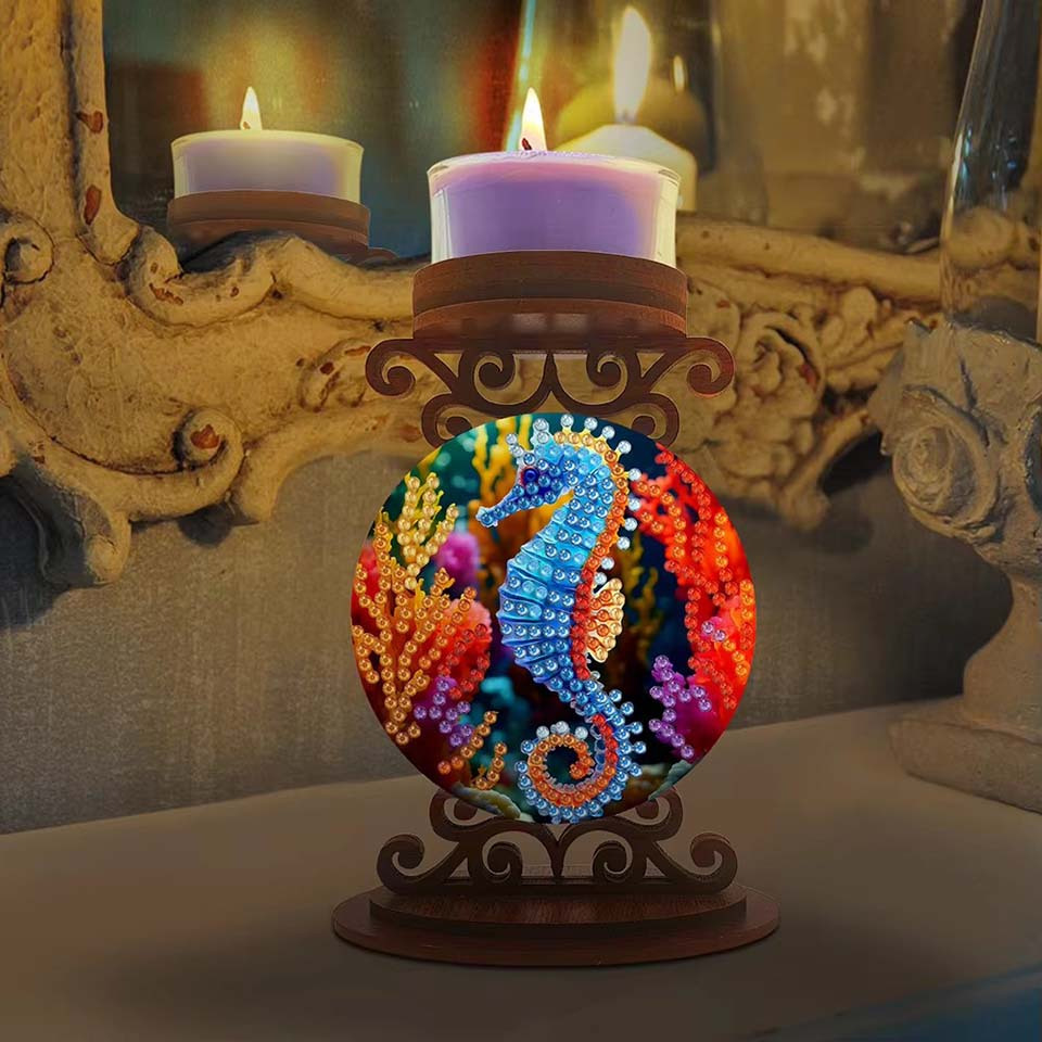 Seahorse candle holder Hallowe - Art Craft Halloween review and price